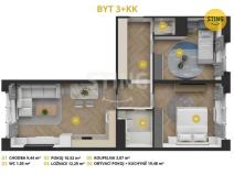 Prodej bytu 3+kk, Ostrava, Staňkova, 57 m2