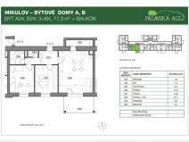Pronájem bytu 3+kk, Mikulov, Bezručova, 76 m2
