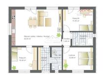 Prodej rodinného domu, Jirkov, Vilová, 82 m2