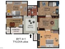 Prodej bytu 4+1, Písek, Tylova, 132 m2