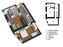 Prodej bytu 2+kk, Vrchlabí - Hořejší Vrchlabí, Peklo, 59 m2