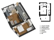 Prodej bytu 2+kk, Vrchlabí - Hořejší Vrchlabí, Peklo, 59 m2