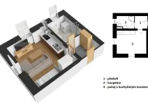 Prodej bytu 1+kk, Vrchlabí - Hořejší Vrchlabí, Peklo, 30 m2