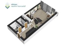Pronájem bytu 1+kk, Praha - Karlín, Křižíkova, 48 m2