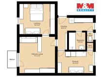 Prodej bytu 2+1, Tachov, Fügnerova, 62 m2