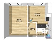 Prodej bytu 1+1, Plzeň - Bolevec, Žlutická, 39 m2