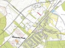 Prodej podílu komerčního pozemku, Moravský Písek, 774 m2