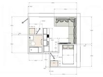 Pronájem bytu 2+kk, Praha - Žižkov, Na Jarově, 22 m2