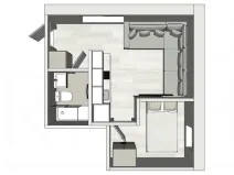 Pronájem bytu 2+kk, Praha - Žižkov, Na Jarově, 22 m2