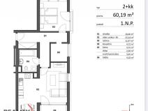 Pronájem bytu 2+kk, Plzeň - Východní Předměstí, Sladová, 60 m2