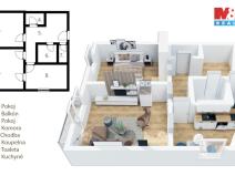 Prodej bytu 2+1, Sezimovo Ústí, Dukelská, 68 m2