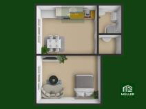 Pronájem bytu 2+kk, Stod, Plzeňská, 35 m2