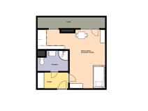 Pronájem bytu 1+kk, Praha - Krč, Milevská, 32 m2