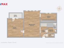 Prodej bytu 2+kk, Třebíč - Týn, Lavického, 53 m2