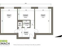 Pronájem bytu 2+1, Uherské Hradiště, Mánesova, 54 m2