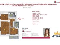 Prodej bytu 3+kk, Černá v Pošumaví, 52 m2