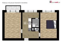 Pronájem bytu 2+1, Český Krumlov - Nádražní Předměstí, Železniční, 60 m2