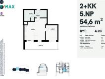 Prodej bytu 2+kk, Karlovy Vary, Šumavská, 53 m2