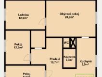 Prodej bytu 4+1, Olomouc, Rožňavská, 79 m2