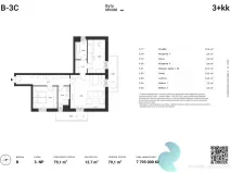 Prodej bytu 3+kk, České Budějovice - České Budějovice 5, 84 m2