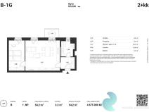 Prodej bytu 2+kk, České Budějovice - České Budějovice 5, 54 m2