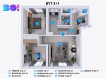 Pronájem bytu 3+1, Třinec, Habrová, 74 m2