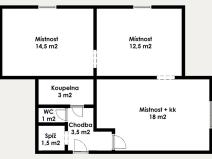 Prodej bytu 3+kk, Benešov nad Ploučnicí, Wolkerova, 54 m2