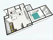 Prodej bytu 3+kk, Praha - Bubeneč, Národní obrany, 50 m2