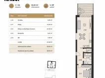 Prodej bytu 2+kk, Brno, Obřanská, 54 m2