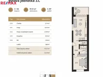 Prodej bytu 2+kk, Brno, Obřanská, 47 m2