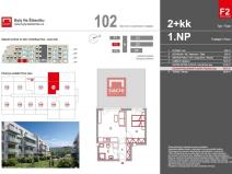 Prodej bytu 2+kk, Olomouc - Nová Ulice, Třída Jiřího Pelikána, 44 m2