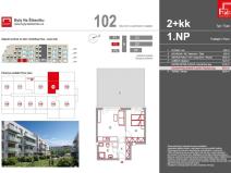 Prodej bytu 2+kk, Olomouc - Nová Ulice, Třída Jiřího Pelikána, 44 m2