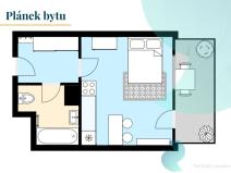 Prodej bytu 1+kk, Praha, Bojínková, 32 m2