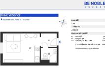 Pronájem bytu 1+kk, Praha, Kubánské náměstí, 22 m2