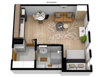 Pronájem bytu 1+kk, Králův Dvůr, Na Horizontu, 30 m2