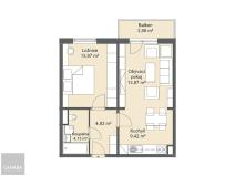 Prodej bytu 2+kk, Praha - Čakovice, 50 m2