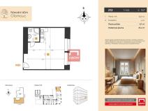 Prodej bytu 1+kk, Olomouc, 8. května, 37 m2