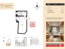 Prodej bytu 1+kk, Olomouc, 8. května, 23 m2