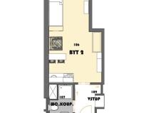 Pronájem bytu 1+kk, Havířov - Město, E. F. Buriana, 42 m2