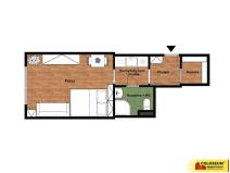 Pronájem bytu 1+kk, Brno - Řečkovice, 28 m2