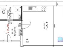 Pronájem bytu 1+kk, Stříbro, Plzeňská, 29 m2