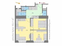 Prodej bytu 3+kk, Praha - Nusle, Doudlebská, 52 m2