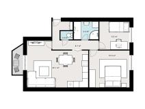 Pronájem bytu 3+1, Vlašim, Serváce Hellera, 77 m2
