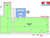Pronájem obchodního prostoru, Ostrava - Mariánské Hory, Přemyslovců, 53 m2
