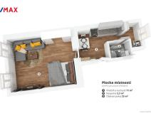 Pronájem bytu 1+1, Praha - Holešovice, Letohradská, 40 m2