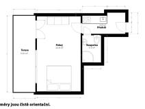 Pronájem bytu 1+kk, Praha, Krakovská, 28 m2