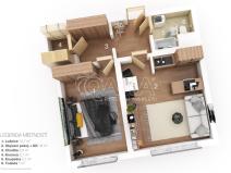 Pronájem bytu 2+kk, Ústí nad Labem - Severní Terasa, Rabasova, 42 m2