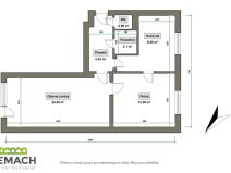 Pronájem bytu 2+1, Uherské Hradiště, Tůně, 55 m2