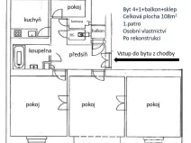 Prodej bytu 4+1, Praha - Holešovice, Veletržní, 101 m2