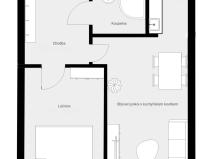 Pronájem bytu 2+kk, Praha - Černý Most, Generála Janouška, 465 m2